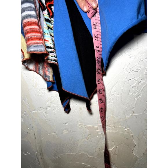 Parsley & Sage Joana patchwork asymmetrical dress womens medium boho tribal - Picture 8 of 9